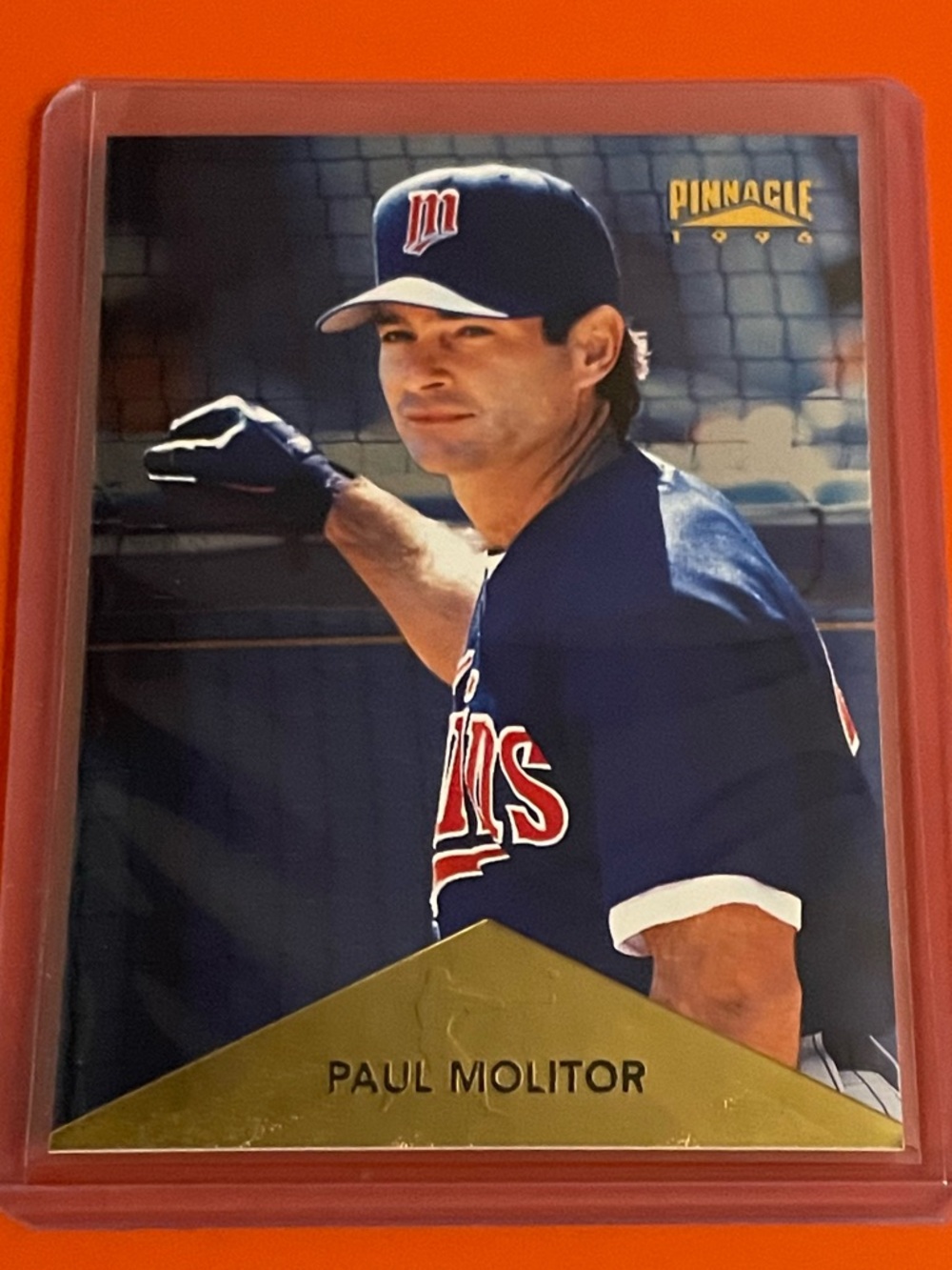 Paul Molitor #335 1996 Pinnacle Baseball Trading Card
